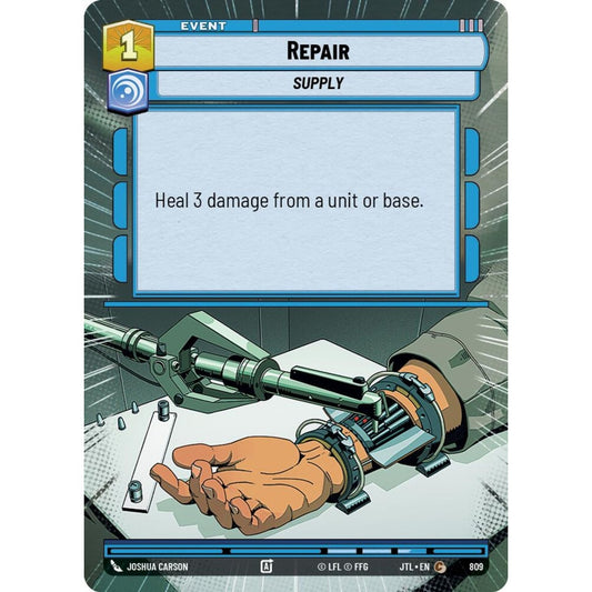 Repair, C, JTL 809) Hyperspace Foil, Star Wars Unlimited