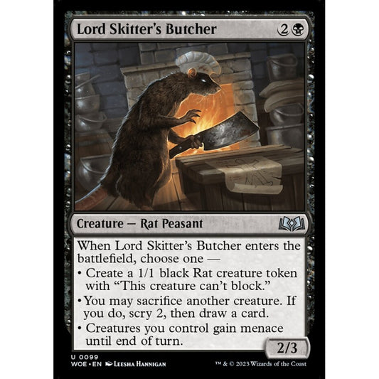 Lord Skitter's Butcher, uncommon, 99, Magic the Gathering, Wilds of Eldraine