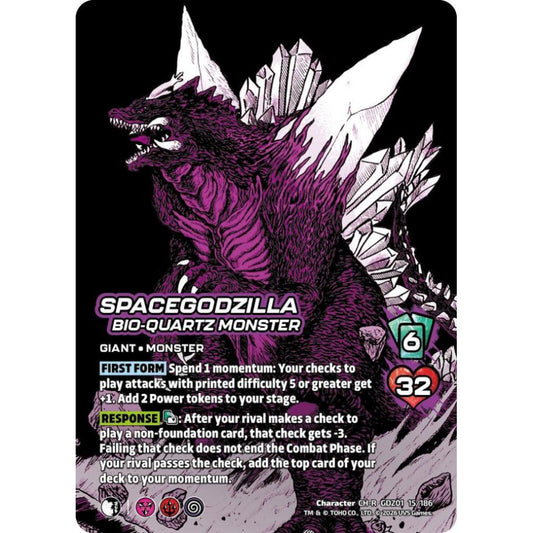 SpaceGodzilla, Bio-Quartz Monster GDZ01 15/186 GDZ01 Universus Godzilla: Reign of Kaiju Character CH