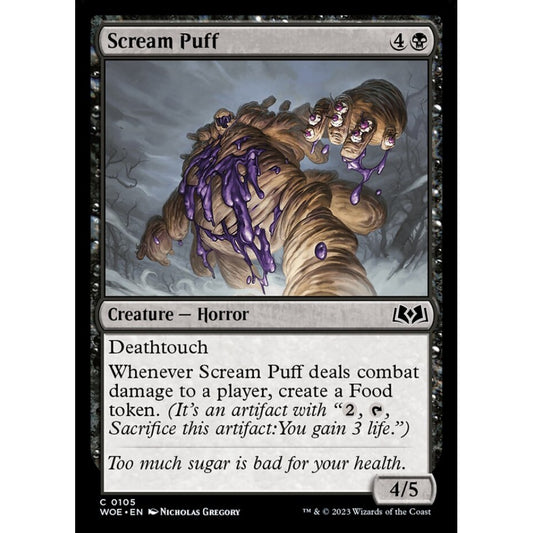 Scream Puff, common, 105, Magic the Gathering, Wilds of Eldraine