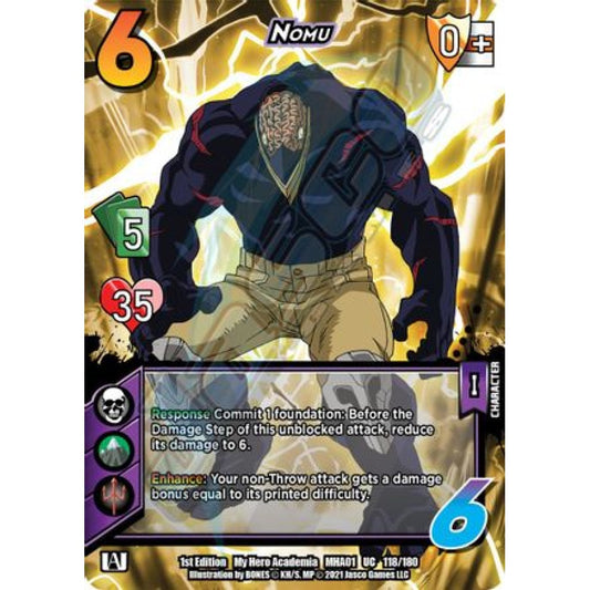 Nomu, 118/180, UC, UniVersus, MHA01 My Hero Academia
