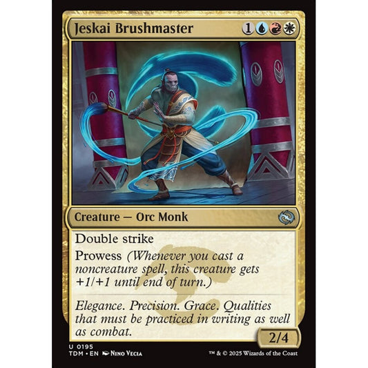 Jeskai Brushmaster uncommon 195 Magic the Gathering Tarkir: Dragonstorm