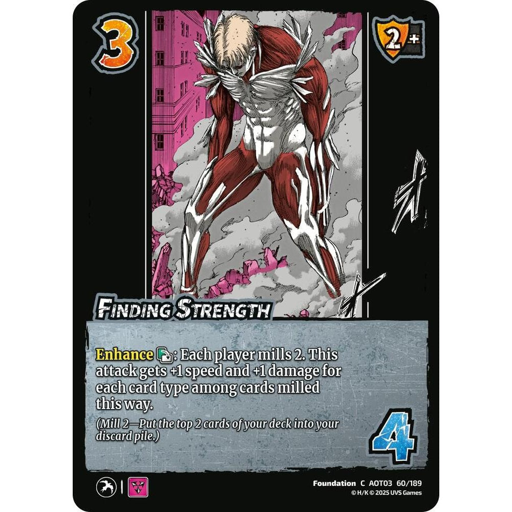 Finding Strength 60/189 AOT03 Universus Attack on Titan: Apocalypse Foundation C