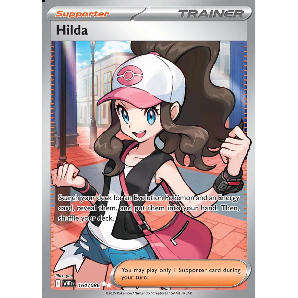 Hilda Ultra Rare 164/086 Pokemon Card Game White Flare