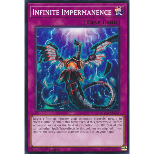 Infinite Impermanence SDWD-EN031 Common Common Yu-Gi-Oh Structure Deck: Blue-Eyes White Destiny in Art