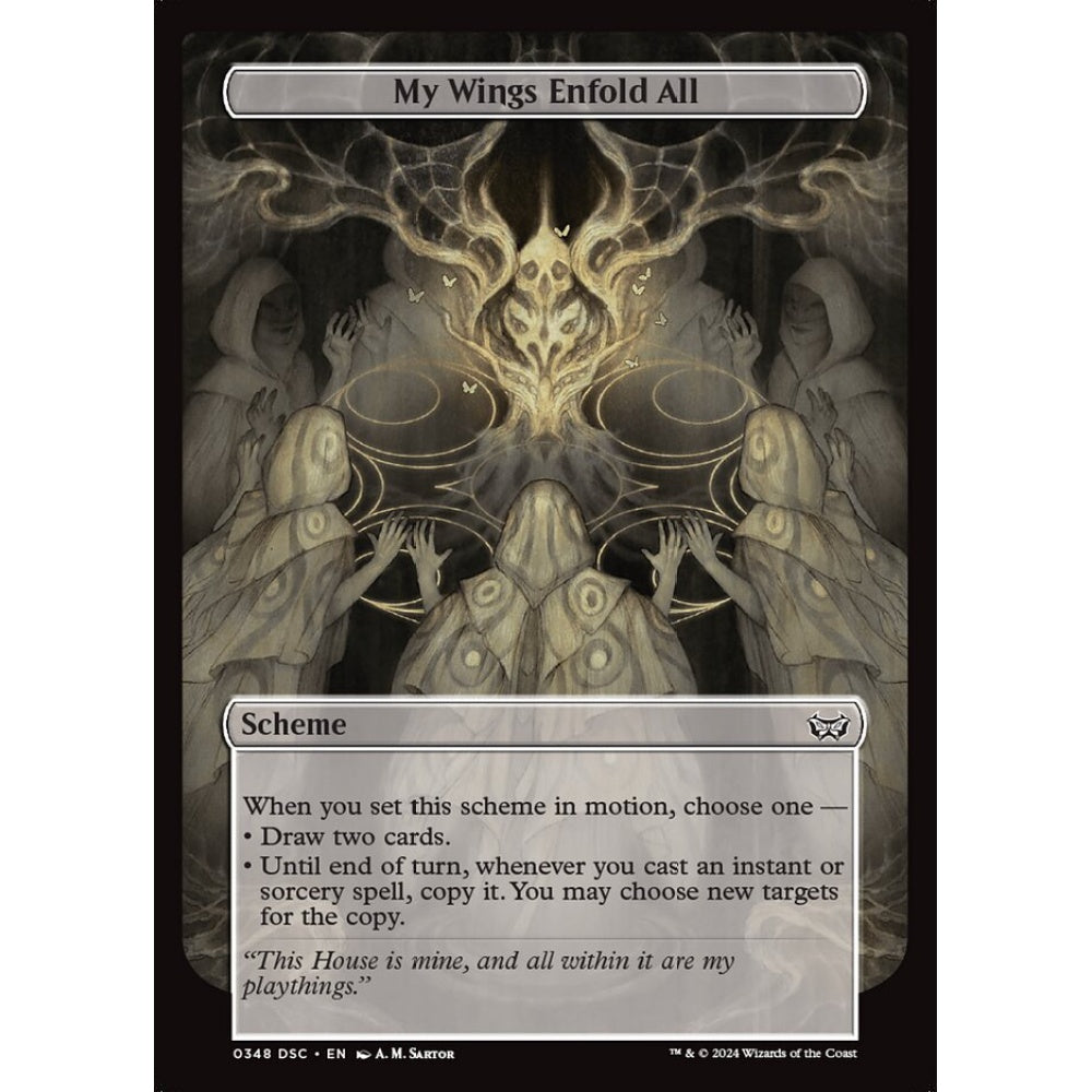 My Wings Enfold All, 348, common, Magic: The Gathering, Duskmourn: House of Horror
