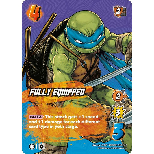 Fully Equipped 235/186 TMNT01 Universus Teenage Mutant Ninja Turtles Attack C-ALT