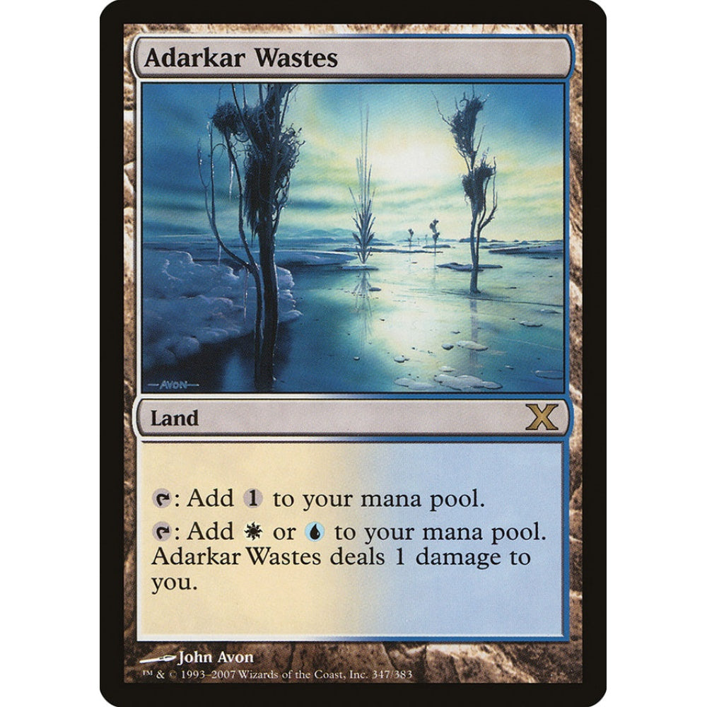 Adarkar Wastes rare 347 Magic the Gathering Tenth Edition S-Chinese