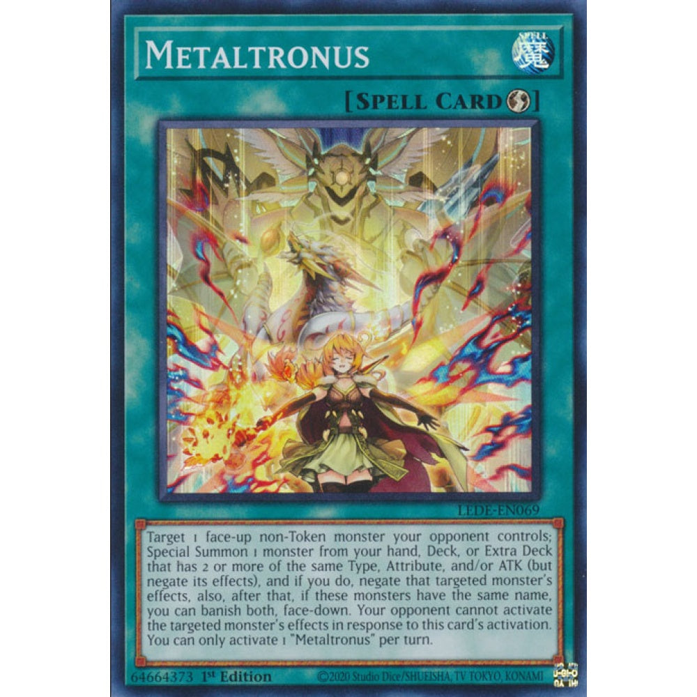 Metaltronus, LEDE-EN069, Super Rare, Yu-Gi-Oh!, Legacy of Destruction