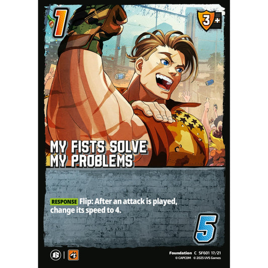 My Fists Solve My Problems 17/21 SF601 Universus Street Fighter 6: Challanger Series Ryu&Luke Foundation C