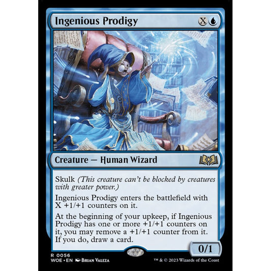 Ingenious Prodigy, rare, 56, Magic the Gathering, Wilds of Eldraine