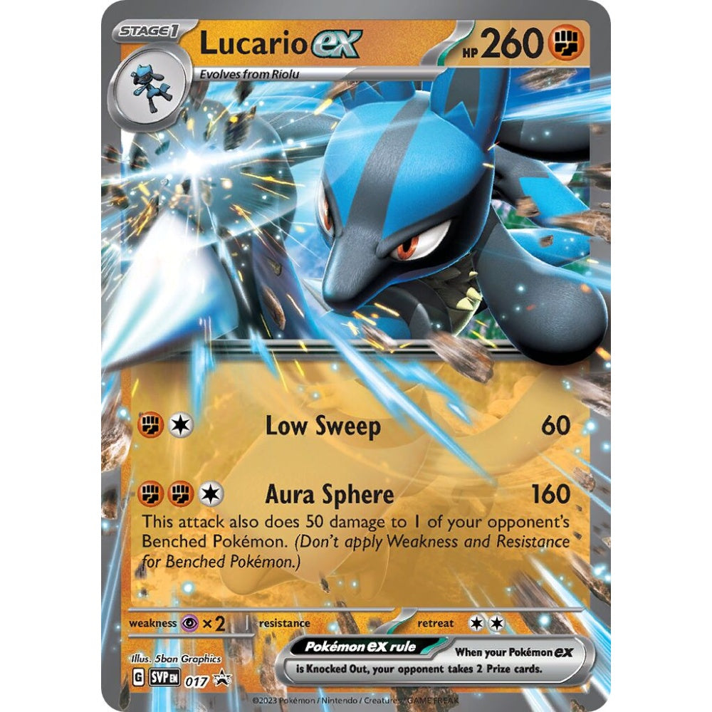 Lucario ex Promo 017 Pokemon Card Game Scarlet & Violet Promos