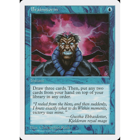 Brainstorm common 76 Magic the Gathering Fifth Edition