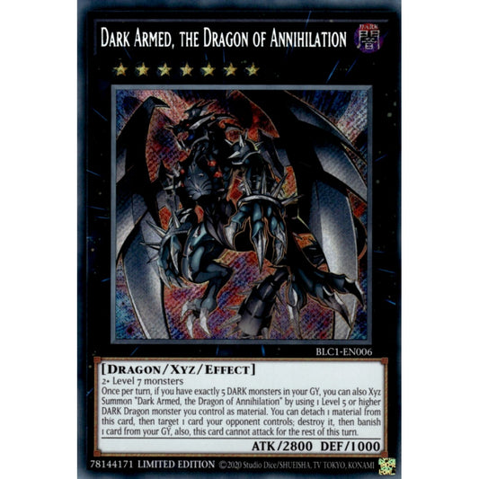 Dark Armed, the Dragon of Annihilation MP25-EN036 Starlight Starlight Rare Yu-Gi-Oh 2025 Mega-Pack Tin in Art