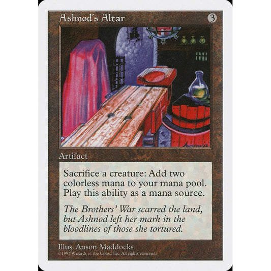 Ashnod's Altar uncommon 349 Magic the Gathering Fifth Edition