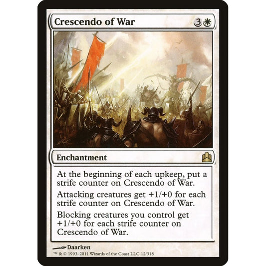 Crescendo of War rare 12 Magic the Gathering Commander 2011