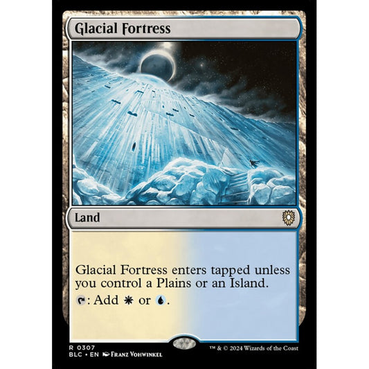Glacial Fortress, 307, rare, Magic: The Gathering, Bloomburrow