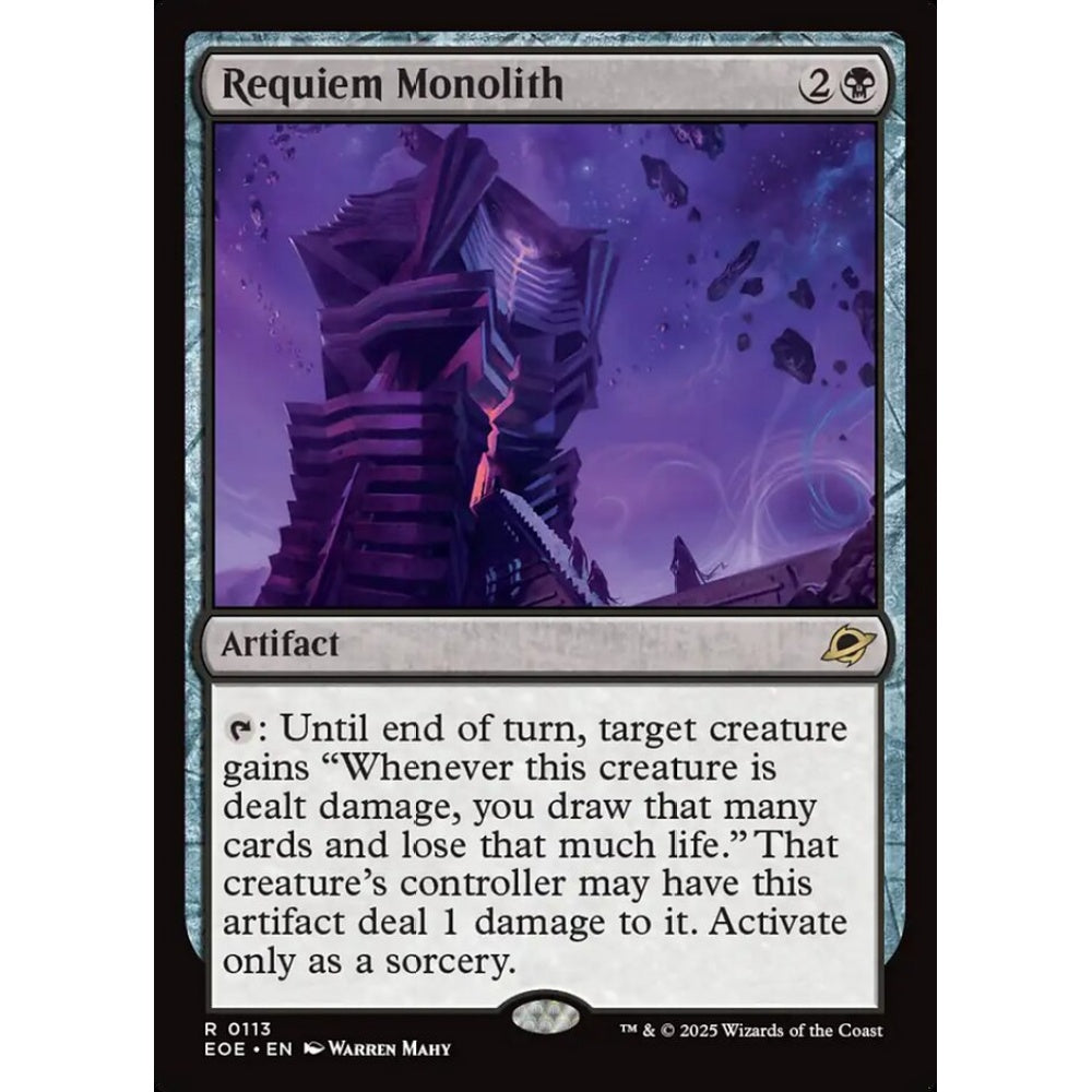 Requiem Monolith rare 113 Magic the Gathering Edge of Eternities