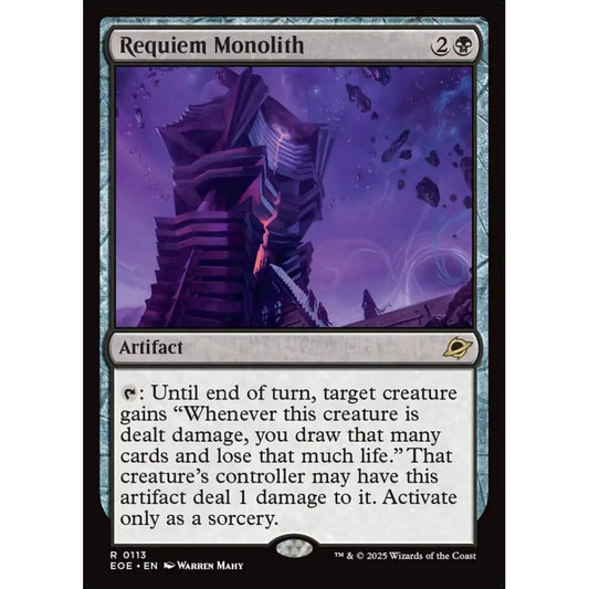 Requiem Monolith rare 113 Magic the Gathering Edge of Eternities
