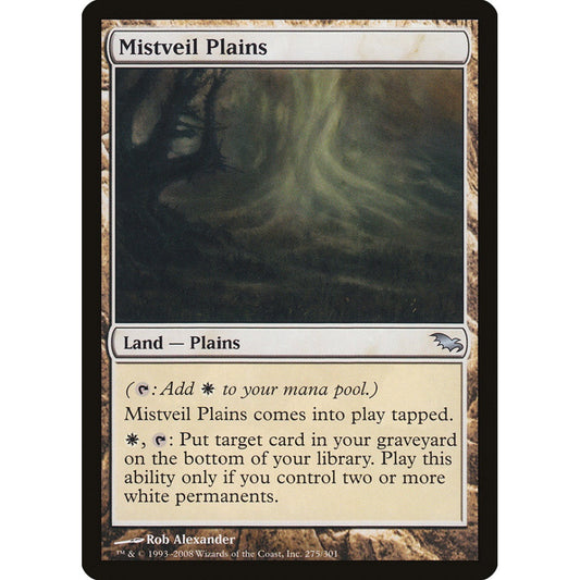 Mistveil Plains uncommon 275 Magic the Gathering Shadowmoor