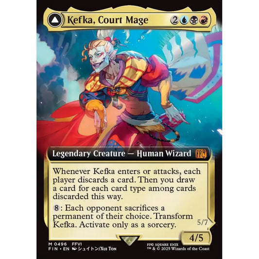 Kefka, Court Mage // Kefka, Ruler of Ruin mythic 496 Magic the Gathering Final Fantasy