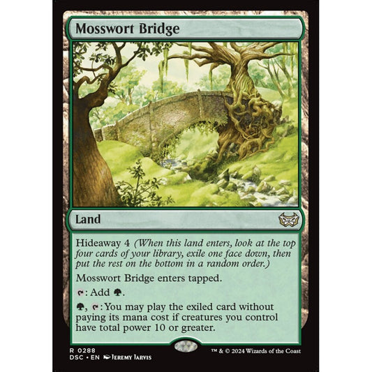 Mosswort Bridge, 288, rare, Magic: The Gathering, Duskmourn: House of Horror