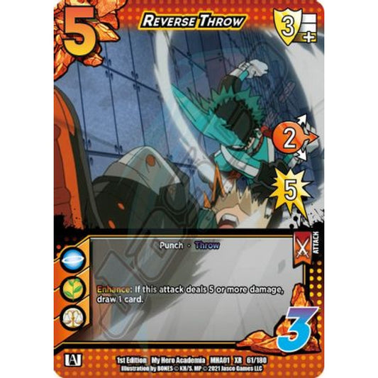 Reverse Throw, 61/180, XR, UniVersus, MHA01 My Hero Academia