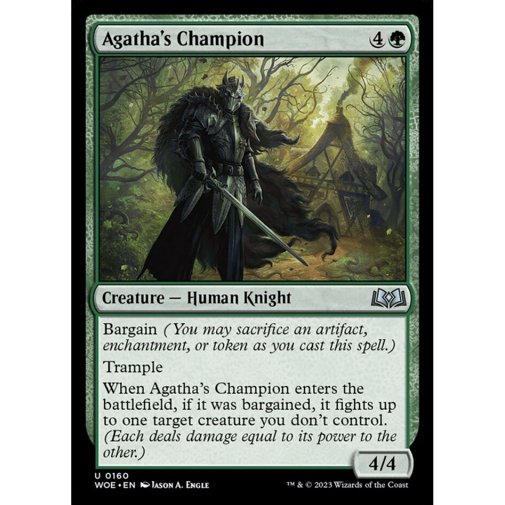 Agatha's Champion, uncommon, 160, Magic the Gathering, Wilds of Eldraine