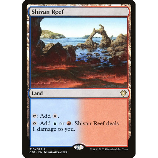 Shivan Reef rare 310 Magic the Gathering Commander 2020