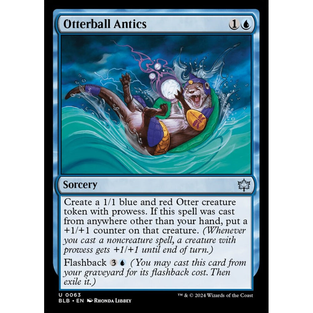 Otterball Antics, 63, uncommon, Magic: The Gathering, Bloomburrow