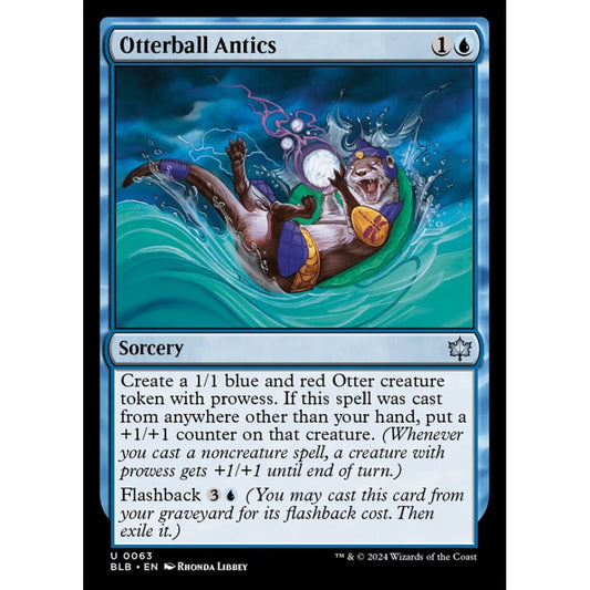 Otterball Antics, 63, uncommon, Magic: The Gathering, Bloomburrow