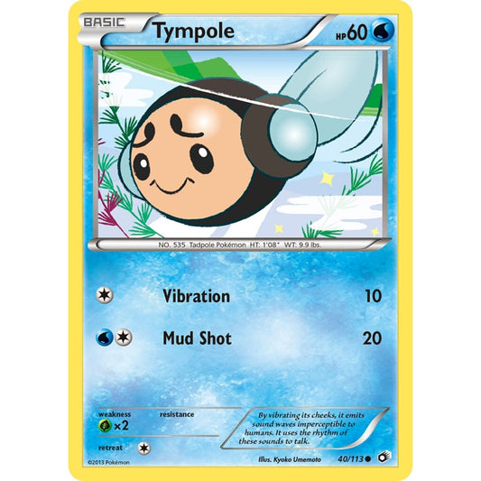 Tympole Common 40/113 Pokemon Card Game Legendary Treasures