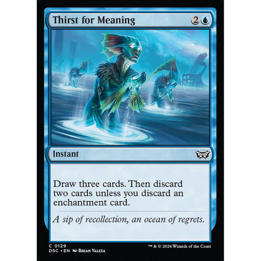 Thirst for Meaning, 129, common, Magic: The Gathering, Duskmourn: House of Horror