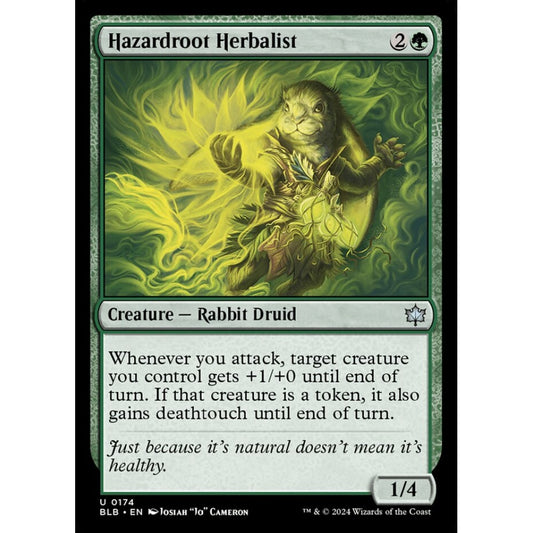 Hazardroot Herbalist, 174, uncommon, Magic: The Gathering, Bloomburrow