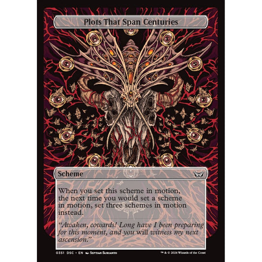 Plots That Span Centuries, 351, common, Magic: The Gathering, Duskmourn: House of Horror