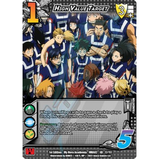 High Value Target, 17/117, XR, UniVersus, MHA02 Crimson Rampage