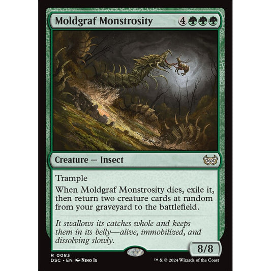 Moldgraf Monstrosity, 83, rare, Magic: The Gathering, Duskmourn: House of Horror