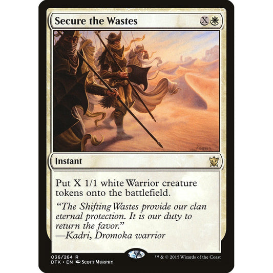 Secure the Wastes rare 36 Magic the Gathering Dragons of Tarkir