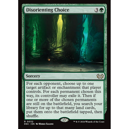 Disorienting Choice, 32, rare, Magic: The Gathering, Duskmourn: House of Horror
