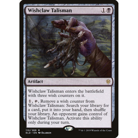 Wishclaw Talisman rare 110 Magic the Gathering Throne of Eldraine