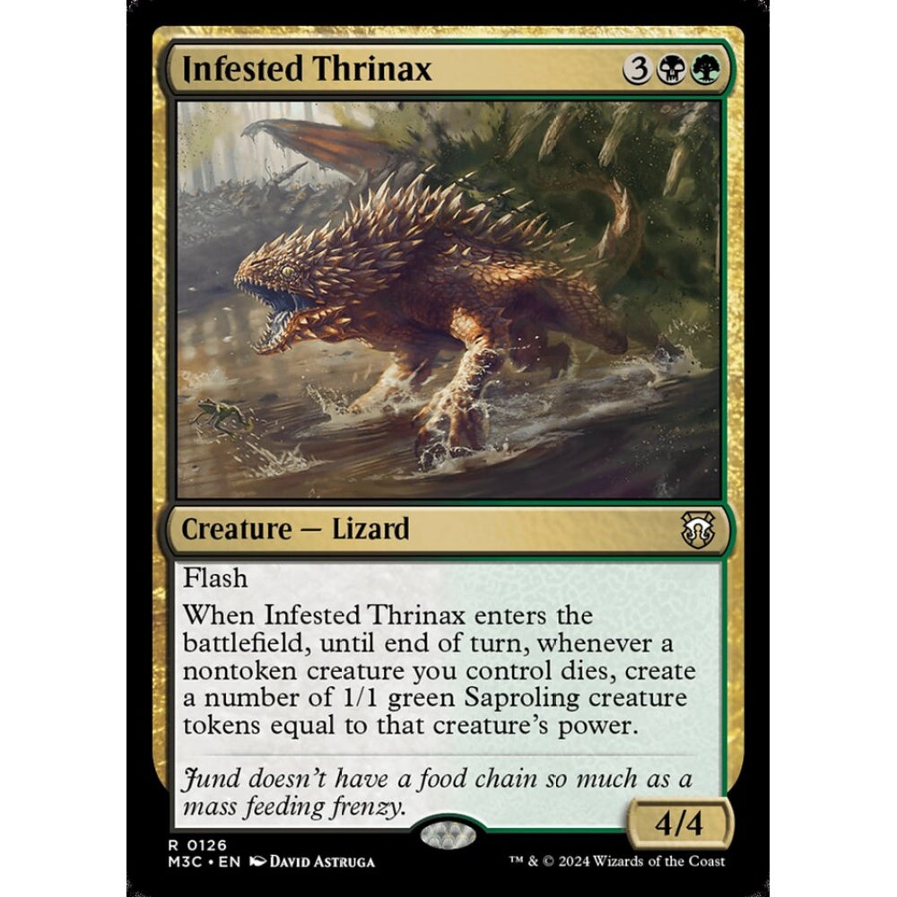 Infested Thrinax, 126, rare, Magic: The Gathering, Modern Horizons 3