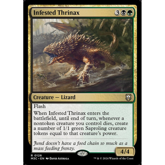 Infested Thrinax, 126, rare, Magic: The Gathering, Modern Horizons 3
