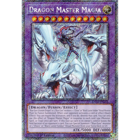 Dragon Master Magia RA04-EN055 Collector's Rare Collector's Rare Yu-Gi-Oh Quarter Century Stampede in Art