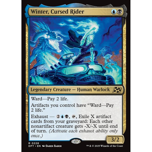 Winter, Cursed Rider, 228, rare, Magic: The Gathering, Aetherdrift