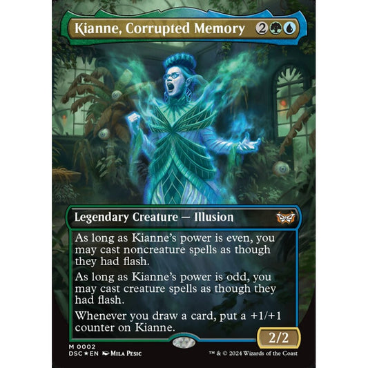Kianne, Corrupted Memory, 2, mythic, Magic: The Gathering, Duskmourn: House of Horror