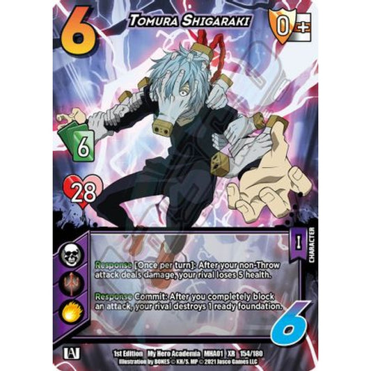 Tomura Shigaraki, 154/180, XR, UniVersus, MHA01 My Hero Academia