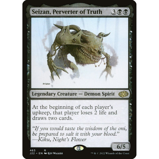 Seizan, Perverter of Truth rare 463 Magic the Gathering Jumpstart 2022
