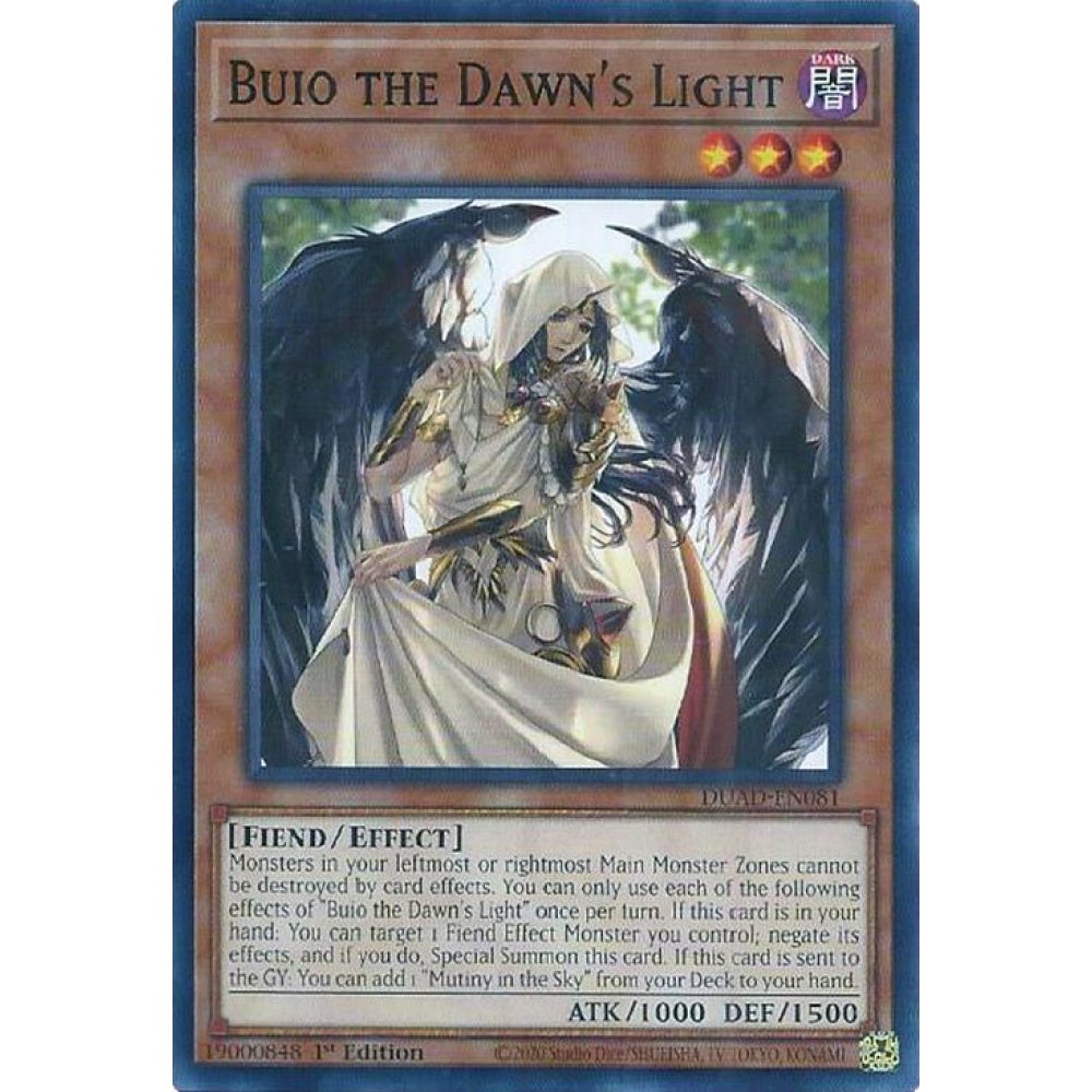 Buio the Dawn's Light DUAD-EN081 Common Yu-Gi-Oh Duelist's Advance