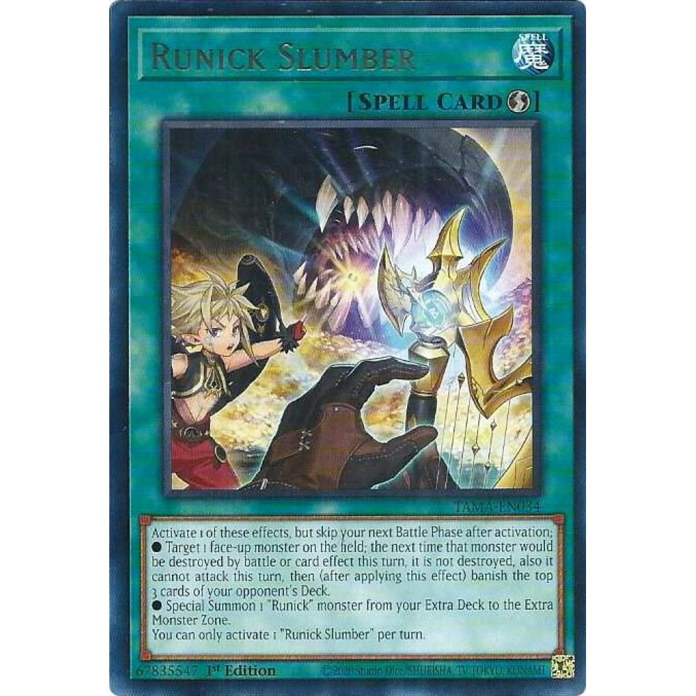 Runick Slumber TAMA-EN034 Rare Yu-Gi-Oh Tactical Masters