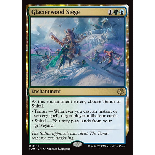 Glacierwood Siege rare 189 Magic the Gathering Tarkir: Dragonstorm